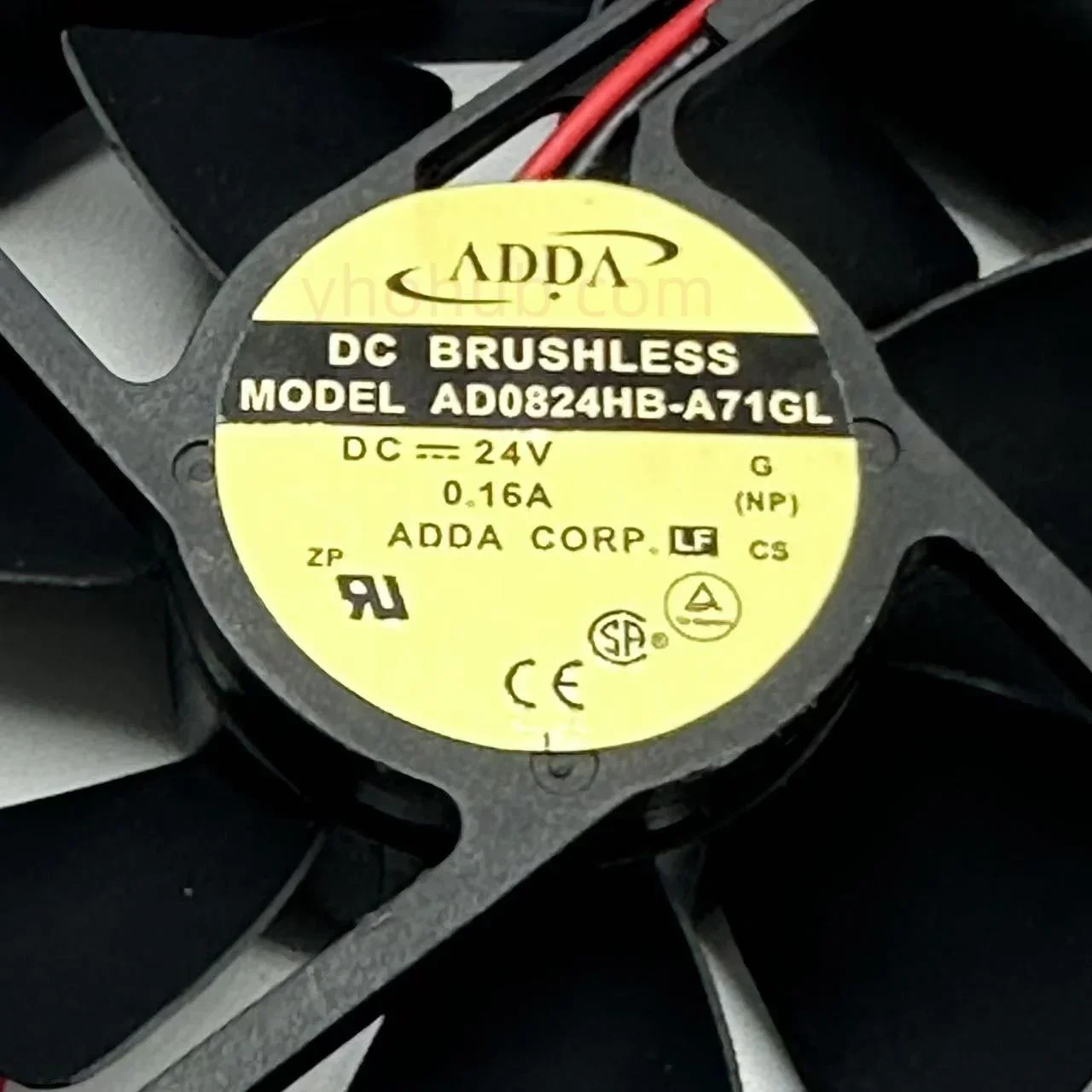 ADDA AD0824HB-A71GL DC 24V 0.16A 80x80x25mm 2-Wire Server Cooling Fan
ADDA AD0824HB-A71GL DC 24V 0.16A 80x80x25mm 2-Wire Server Cooling Fan