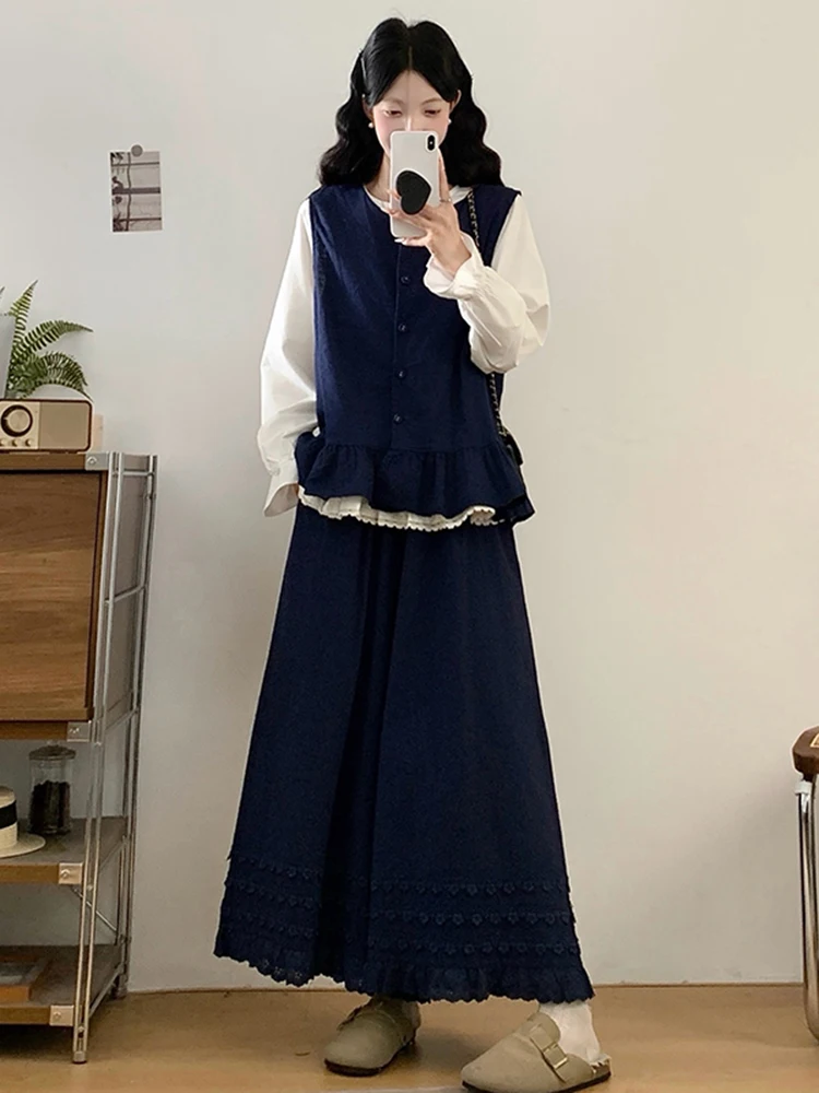 Chic College Style Three Piece Set Women's Spring 2026 Slimming Age-Defying Wide Leg Pants Vest Fashionable Ensemble
Chic College Style Three Piece Set Women's Spring 2026 Slimming Age-Defying Wide Leg Pants Vest Fashionable Ensemble