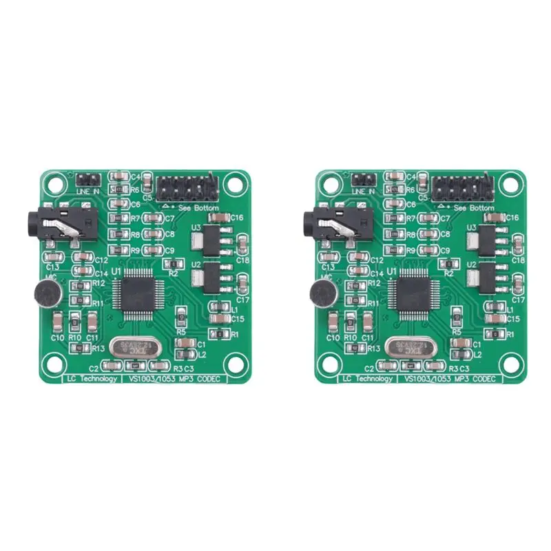 ABUI-2X VS1053 MP3 Module Development Board With On-Board Recording Function SPI Interface
ABUI-2X VS1053 MP3 Module Development Board With On-Board Recording Function SPI Interface