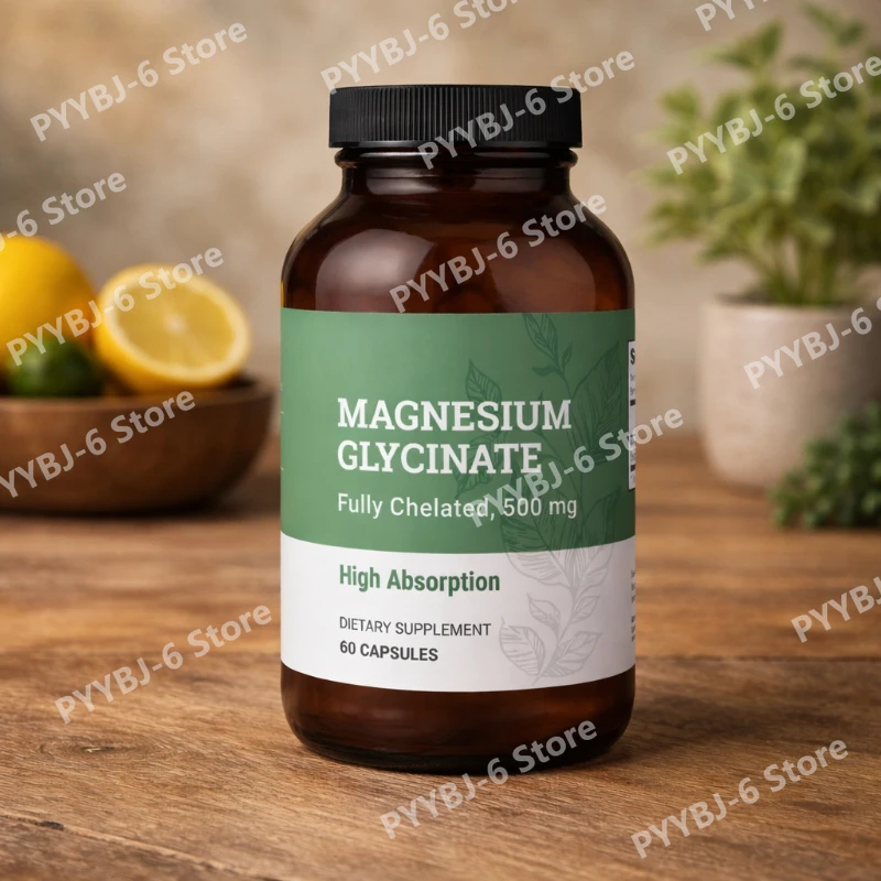 Magnesium Glycinate 500mg (Supplies 50mg Elemental Magnesium) 60 Vegan Capsules Gluten-Free Non-GMO Dietary Supplement for Adult
Magnesium Glycinate 500mg (Supplies 50mg Elemental Magnesium) 60 Vegan Capsules Gluten-Free Non-GMO Dietary Supplement for Adult