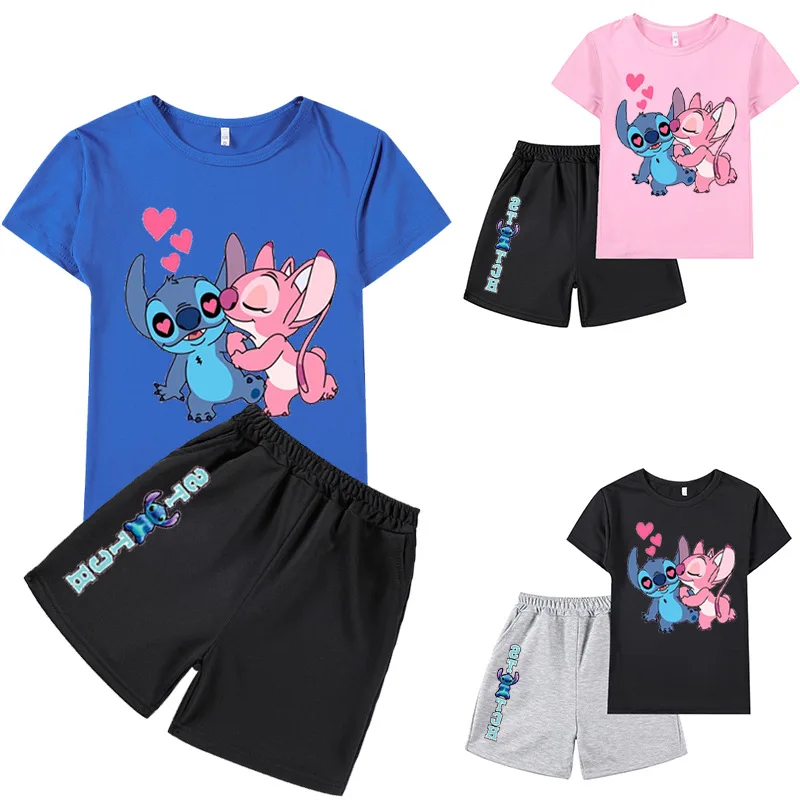 MINISO Lilo & Stitch Stitch Kids' T-Shirt & Shorts Set for Boys and Girls – Cute Cartoon Short Sleeve Outfit
MINISO Lilo & Stitch Stitch Kids' T-Shirt & Shorts Set for Boys and Girls – Cute Cartoon Short Sleeve Outfit