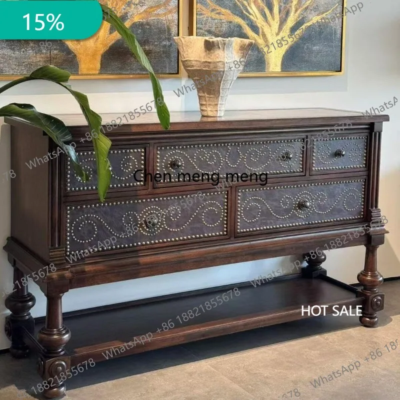 M132 American solid wood decorative cabinet wall porch cabinet living room dining side locker
M132 American solid wood decorative cabinet wall porch cabinet living room dining side locker