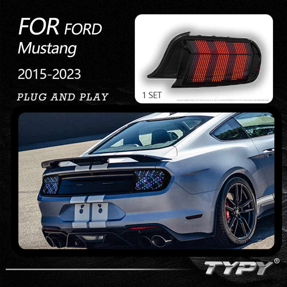 TYPY Dynamic Turn Signal Tail Lamp Automotive Accessories Upgrade Modified New LED For Ford Mustang RGB Taillight 2015-2023
TYPY Dynamic Turn Signal Tail Lamp Automotive Accessories Upgrade Modified New LED For Ford Mustang RGB Taillight 2015-2023