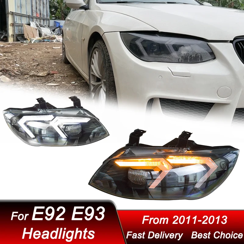 Pop Car Headlights For BMW 3 Series M3 E92 E93 2011-2013 LED Headlamp Assembly Upgrade High Configure Projector Lens Accessories
Pop Car Headlights For BMW 3 Series M3 E92 E93 2011-2013 LED Headlamp Assembly Upgrade High Configure Projector Lens Accessories