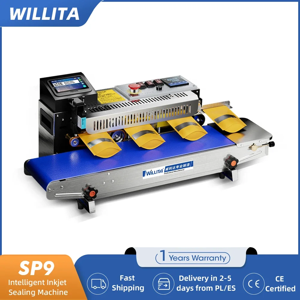 WILLITA SP9 Интеллектуальный струйный принтер для запечатывания, автоматическая машина для запечатывания лент, QR-принтер со штрих-кодом и датой для промышленных целей
WILLITA SP9 Интеллектуальный струйный принтер для запечатывания, автоматическая машина для запечатывания лент, QR-принтер со штрих-кодом и датой для промышленных целей