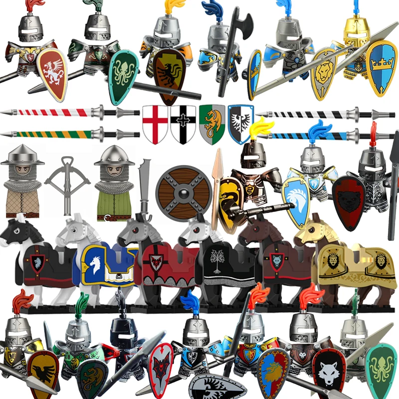 Medieval Military Figures Octopus Sea Demon Knights Building Blocks Weapons Accessories Sword Temple Spear Shield MOC MINiBricks
Medieval Military Figures Octopus Sea Demon Knights Building Blocks Weapons Accessories Sword Temple Spear Shield MOC MINiBricks