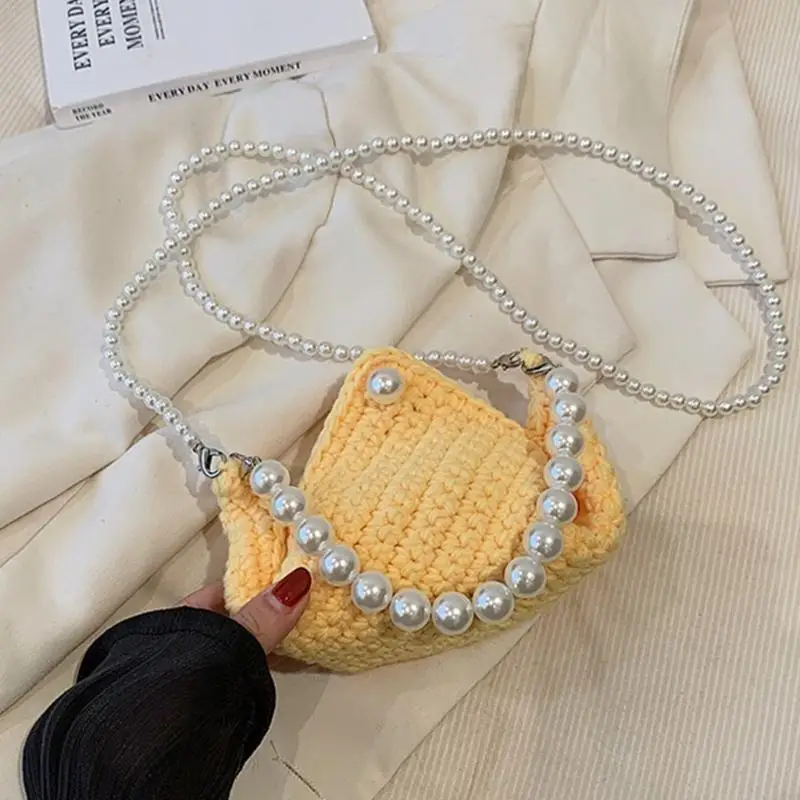 Модная вязаная сумочка с искусственными жемчужными акцентами Tote для Ladies 20ca
Модная вязаная сумочка с искусственными жемчужными акцентами Tote для Ladies 20ca