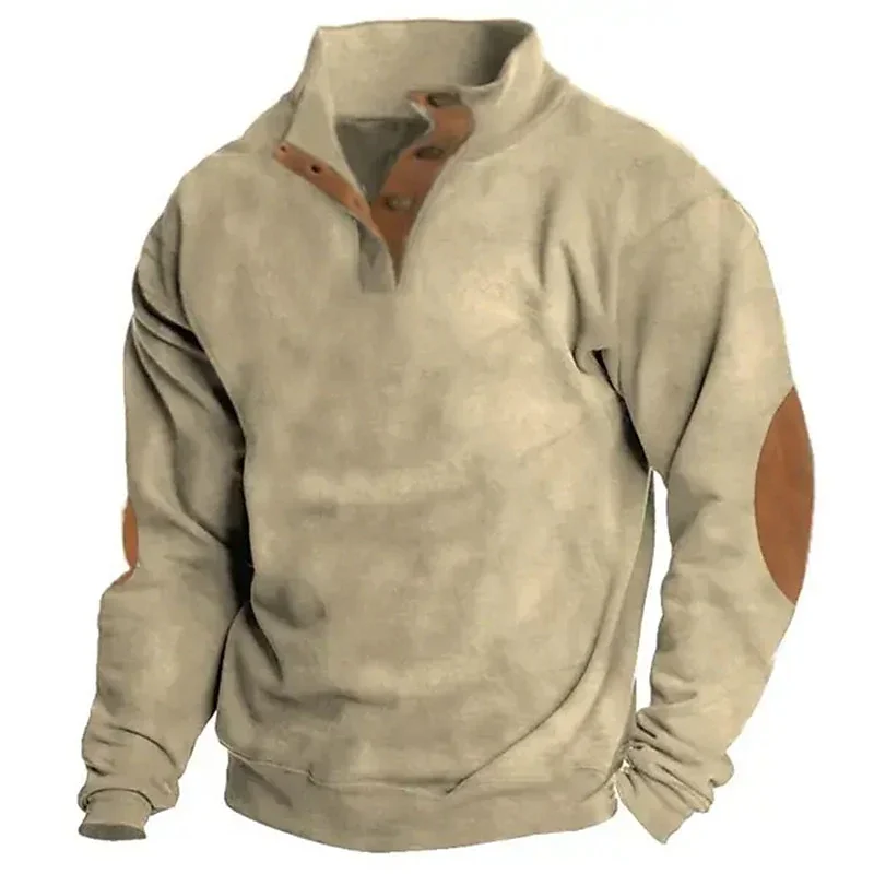 2023 Winter Button Men's Sweatshirt 3d Print Collar Pullover Simple vintage jacket Oversize Sweatshirt For High Quality Clothing
2023 Winter Button Men's Sweatshirt 3d Print Collar Pullover Simple vintage jacket Oversize Sweatshirt For High Quality Clothing