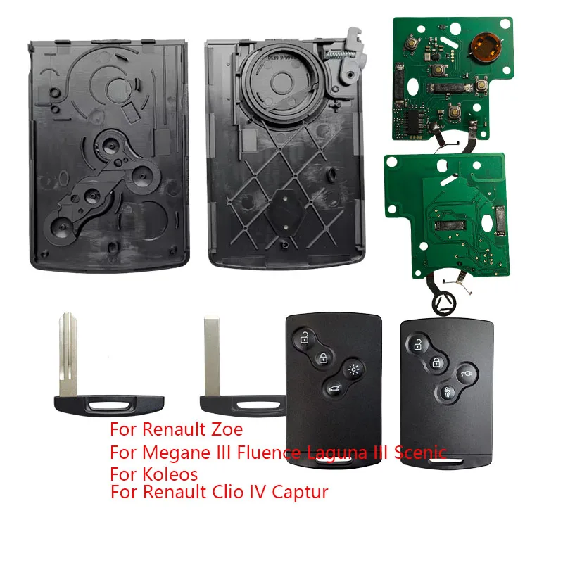 For Renault Megane Scenic Clio IV Captur Laguna Zoe Koleos Car Key Card Fob 433MHZ PCF7952/7953M 46/4AChip Remote Key Car Key
For Renault Megane Scenic Clio IV Captur Laguna Zoe Koleos Car Key Card Fob 433MHZ PCF7952/7953M 46/4AChip Remote Key Car Key