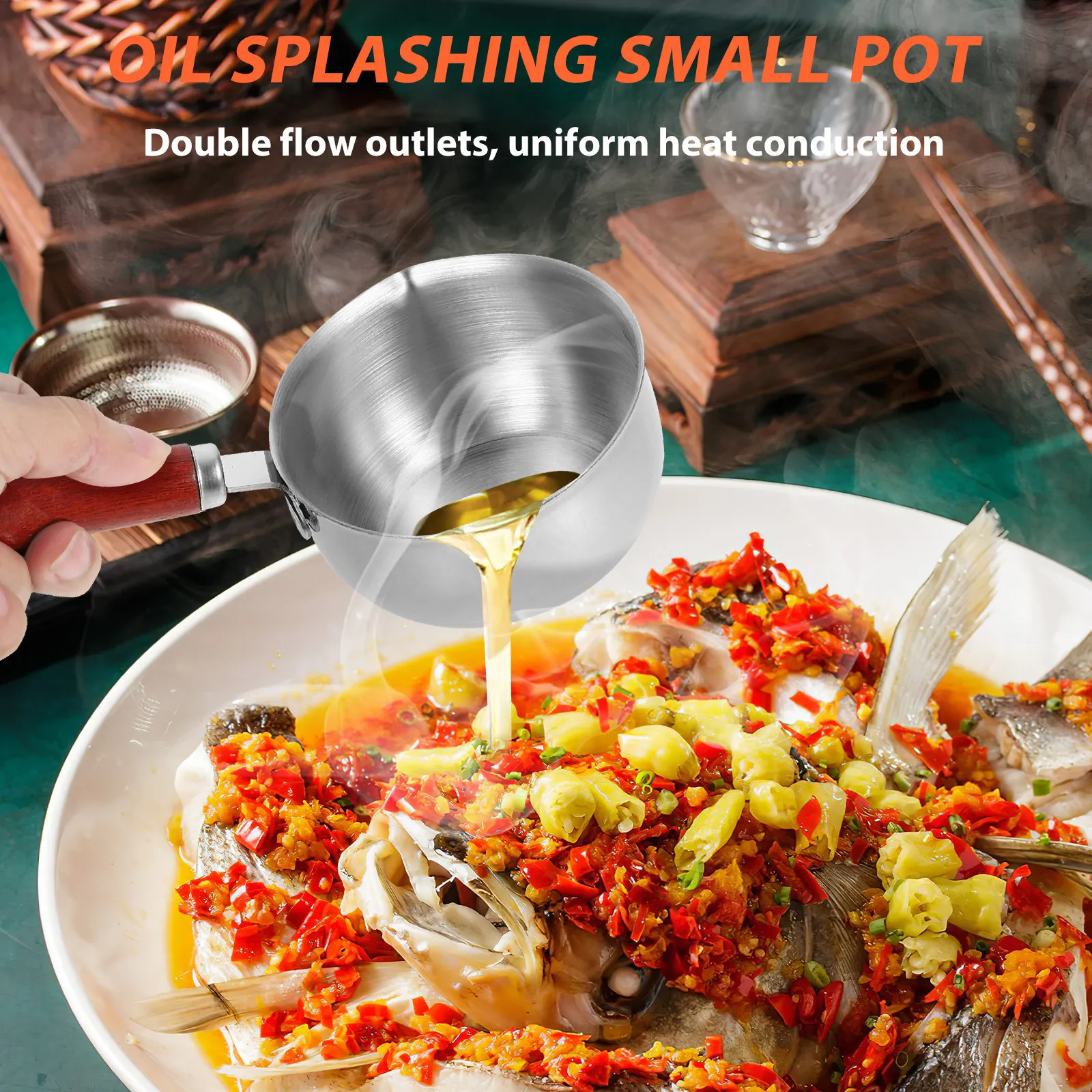 Mini Stainless Steel Sauce Pot Wood Handle Small Butter Warmer Milk Boiler Portable Cooking Pan 304 Steel Butter Warmer
Mini Stainless Steel Sauce Pot Wood Handle Small Butter Warmer Milk Boiler Portable Cooking Pan 304 Steel Butter Warmer