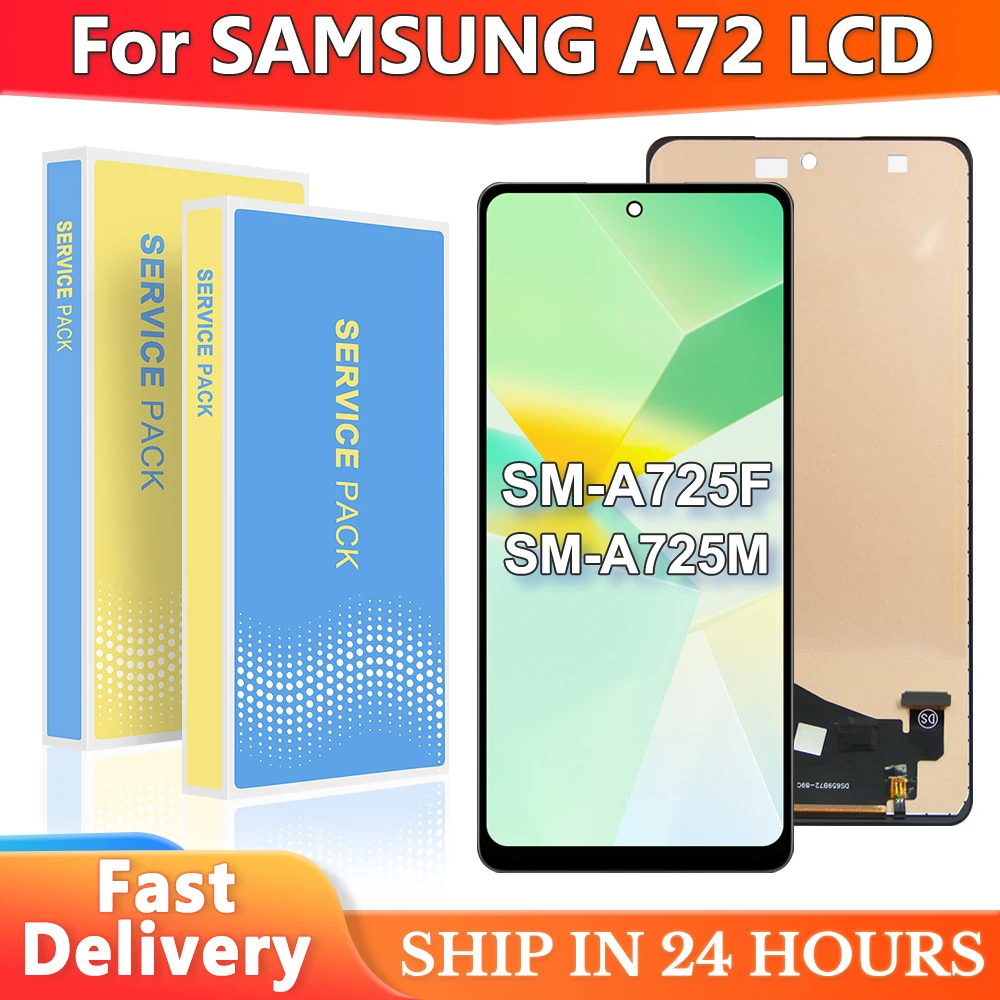 TFT ЖК-дисплей для Samsung A72 A725 A725F ЖК-дисплей с дигитайзером сенсорного экрана в сборе, замена экрана дисплея Samsung A72
TFT ЖК-дисплей для Samsung A72 A725 A725F ЖК-дисплей с дигитайзером сенсорного экрана в сборе, замена экрана дисплея Samsung A72