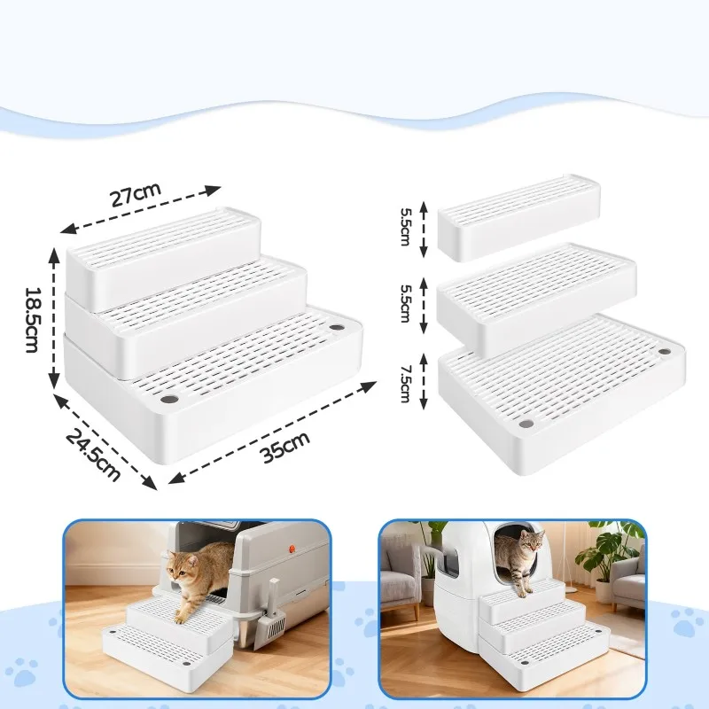 Non-Slip For Automatic Cat Litter Box Footboard Washable Ramp Mat Designed For Indoor Elderly Cats
Non-Slip For Automatic Cat Litter Box Footboard Washable Ramp Mat Designed For Indoor Elderly Cats