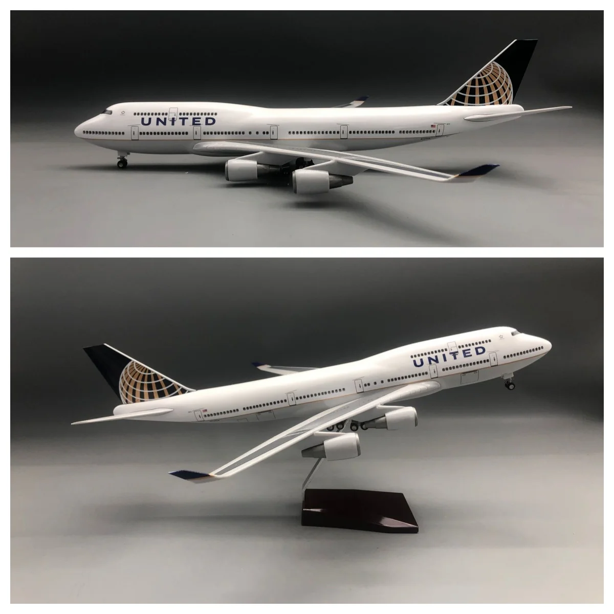 1/150 Model airplanes B747 united 47CM Resin Diecast collectible aircraft for Aviation Enthusiast with Landing Gear Wheels Light
1/150 Model airplanes B747 united 47CM Resin Diecast collectible aircraft for Aviation Enthusiast with Landing Gear Wheels Light