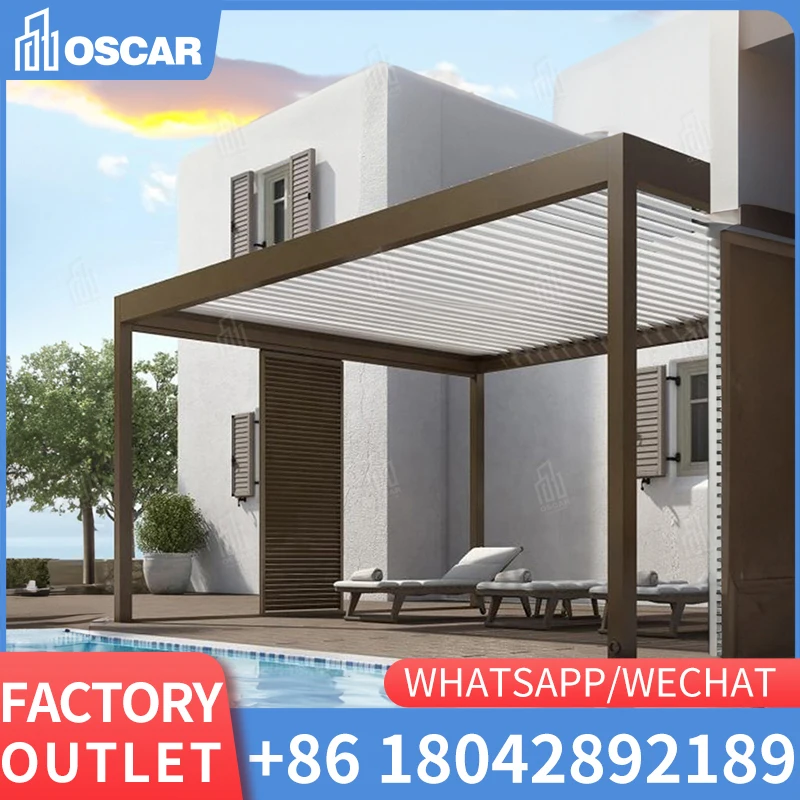 Electric Gazebo 6x3 m Pergolas Bioclimatica Para Exterior Remote Control Louvered Roof Pavilion Pergola Attached to House
Electric Gazebo 6x3 m Pergolas Bioclimatica Para Exterior Remote Control Louvered Roof Pavilion Pergola Attached to House