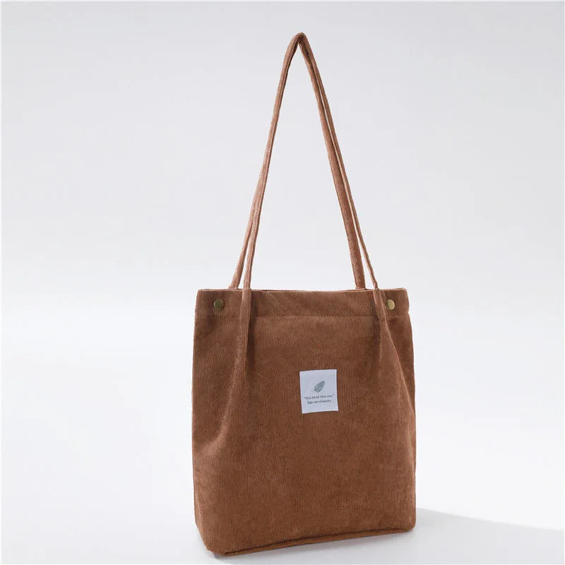 2022 Women Corduroy Shoulder Bags Ladies Casual Handbag Tote Bags With Free Shipping Large Capacity Reusable Shopping Beach Bag
2022 Women Corduroy Shoulder Bags Ladies Casual Handbag Tote Bags With Free Shipping Large Capacity Reusable Shopping Beach Bag