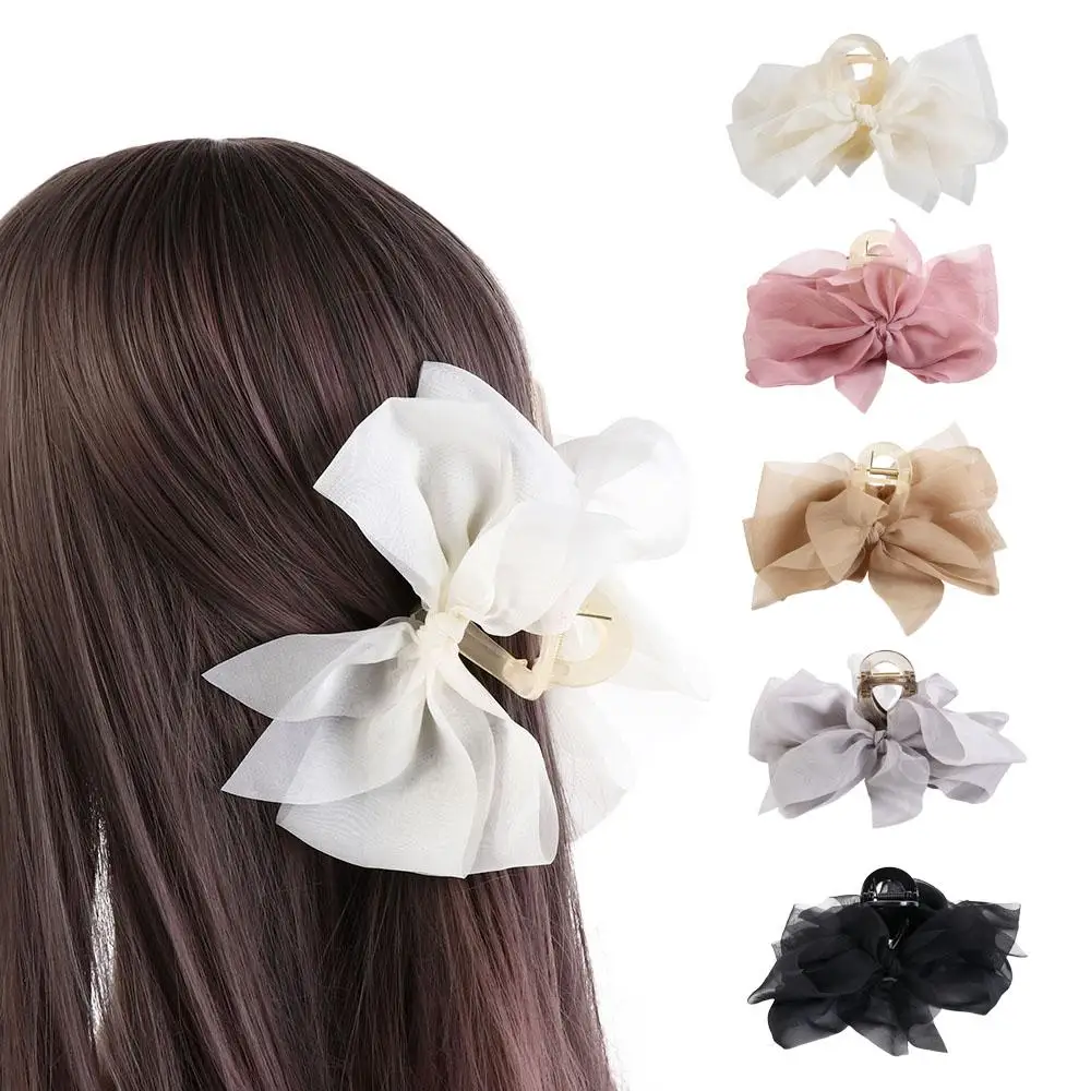 Large Hairpin Princess Style Mesh Ponytail Holder Bowknot Hair Crab Clip Bow Hair Claw Korean Shark Clip Women Hair Clip
Large Hairpin Princess Style Mesh Ponytail Holder Bowknot Hair Crab Clip Bow Hair Claw Korean Shark Clip Women Hair Clip