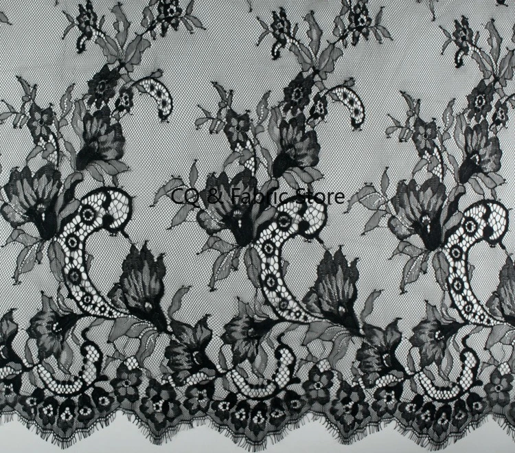 3 Meters Long Flowers lily embroidery Lace Fabric Elegant Lace Material Black Off White Lace for Girl dress , DIY Sewing
3 Meters Long Flowers lily embroidery Lace Fabric Elegant Lace Material Black Off White Lace for Girl dress , DIY Sewing