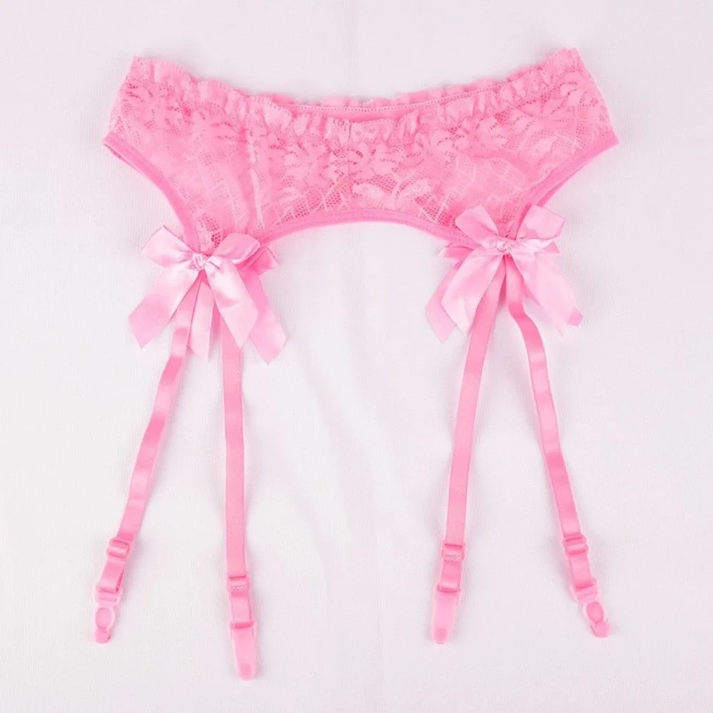 Floral Lace Garter Belt Bow Transparent Underwear Suspender Belt Adjustable Straps Plaid Garters for Stockings Intimate Wear
Floral Lace Garter Belt Bow Transparent Underwear Suspender Belt Adjustable Straps Plaid Garters for Stockings Intimate Wear