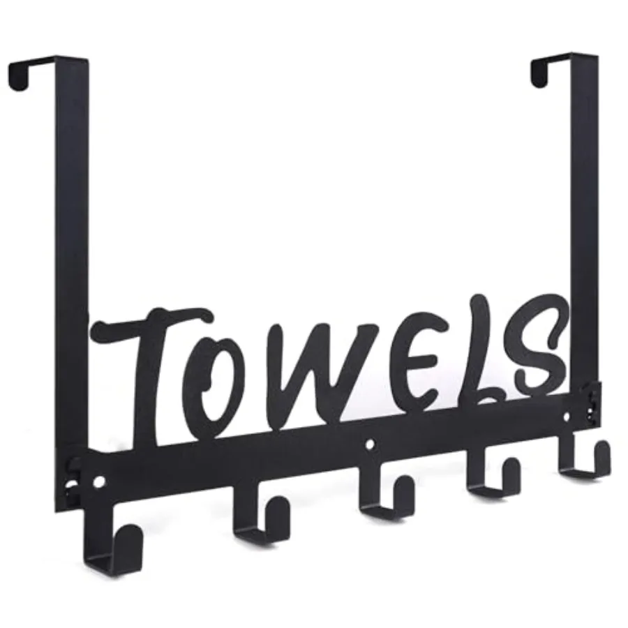 Over The Door Hook, Towel Holder Towel Hook for Bathroom, Towel Hanger Door Rack with 5 Coat Hooks, Over The Door Hanger Towel
Over The Door Hook, Towel Holder Towel Hook for Bathroom, Towel Hanger Door Rack with 5 Coat Hooks, Over The Door Hanger Towel