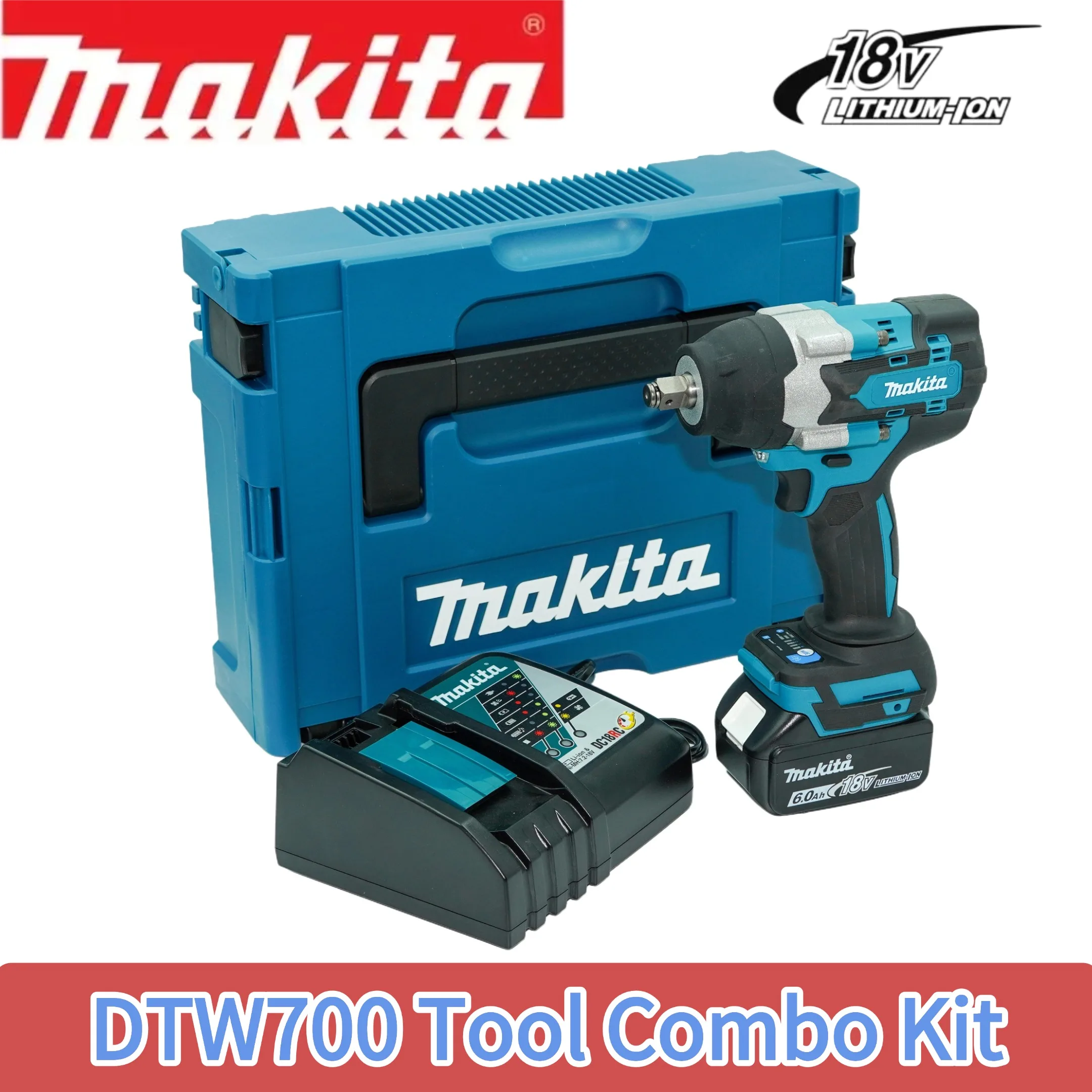 Makita DTW700 1000N.M Torque Brushless Electric Impact Wrench Cordless Electric Drill 1/2"Wrench Power Tools For 18V Battery New
Makita DTW700 1000N.M Torque Brushless Electric Impact Wrench Cordless Electric Drill 1/2"Wrench Power Tools For 18V Battery New