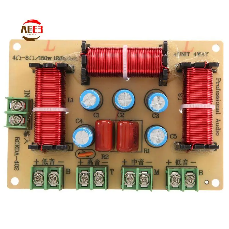 AEE3-2Piece Frequency Divider Four-Frequency Audio Welding-Free Home Speaker Modified
AEE3-2Piece Frequency Divider Four-Frequency Audio Welding-Free Home Speaker Modified