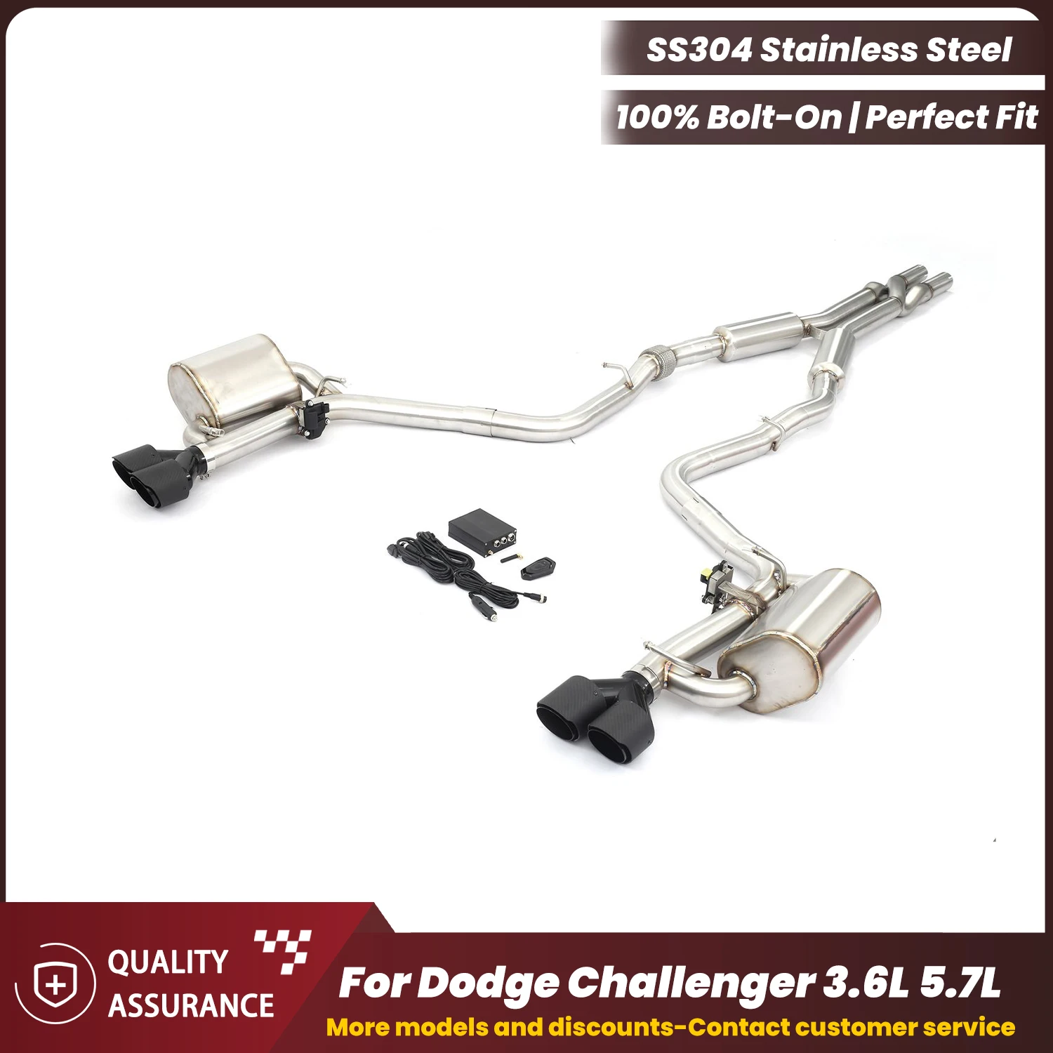 Aggressive Exhaust Sound ECCF Stainless Steel Z-PIPE Catback For Dodge Challenger 3.6L 5.7L Performance Upgrade Easy Install
Aggressive Exhaust Sound ECCF Stainless Steel Z-PIPE Catback For Dodge Challenger 3.6L 5.7L Performance Upgrade Easy Install