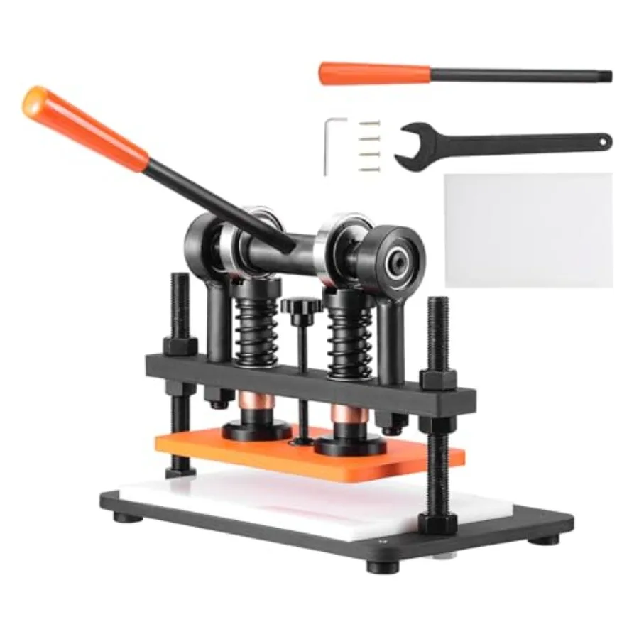 Leather Cutting Machine, 10.2 x 5.9 in Embossing Plate Manual Die Cutter, 0.47 in Pressure Stroke Leather Embossing Machine, Du
Leather Cutting Machine, 10.2 x 5.9 in Embossing Plate Manual Die Cutter, 0.47 in Pressure Stroke Leather Embossing Machine, Du