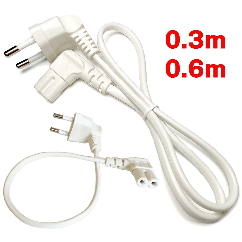 1pcs Right Angled EU Power cord Figure 8 C7 to European 2 pin Male 90 Degree Angle EU AC Plug power cable cord White
1pcs Right Angled EU Power cord Figure 8 C7 to European 2 pin Male 90 Degree Angle EU AC Plug power cable cord White