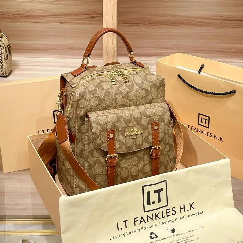 New large-capacity simple travel bag leather spring and summer senior women's backpack
New large-capacity simple travel bag leather spring and summer senior women's backpack