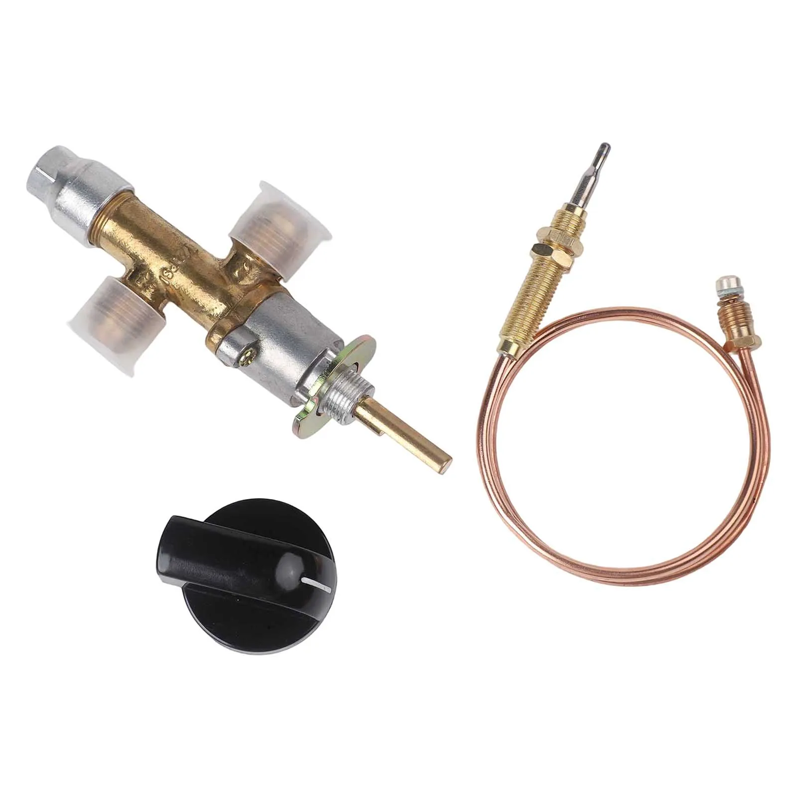 Комплект для наружного пропанового отопления: регулирующий клапан для каминов, золотисто-черный, с термопарой
Комплект для наружного пропанового отопления: регулирующий клапан для каминов, золотисто-черный, с термопарой