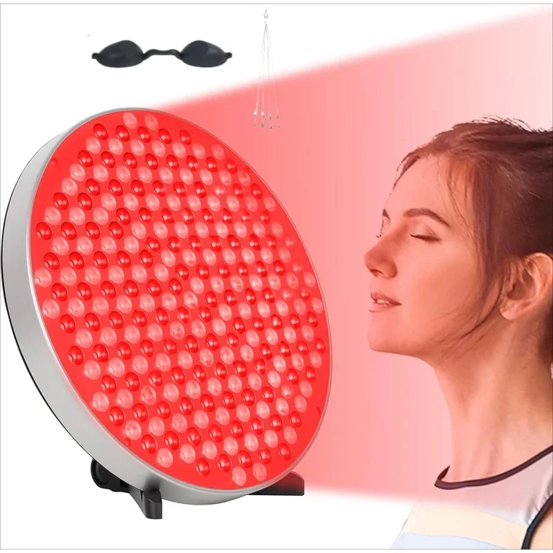 NEW Round LED Panel Red Light Therapy Lamp with Stand – 660nm & 850nm Near Infrared Light Combo for Pain Relief, Body & Skin Bea
NEW Round LED Panel Red Light Therapy Lamp with Stand – 660nm & 850nm Near Infrared Light Combo for Pain Relief, Body & Skin Bea
