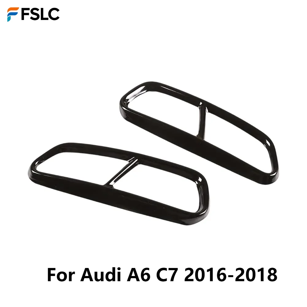 Silver/Black Exhaust Pipe Trim For Audi A6 C7 2016-2018 Car Exterior Styling Accessories Sporty Upgrade Modification
Silver/Black Exhaust Pipe Trim For Audi A6 C7 2016-2018 Car Exterior Styling Accessories Sporty Upgrade Modification