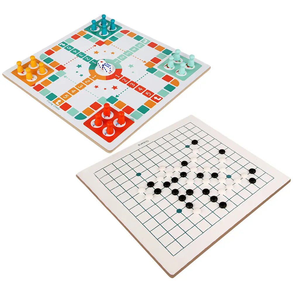 1Set Smooth Wooden Two-in-One Chess Set Flying Game Board for Family Bonding Brain Development Hand-Eye
1Set Smooth Wooden Two-in-One Chess Set Flying Game Board for Family Bonding Brain Development Hand-Eye