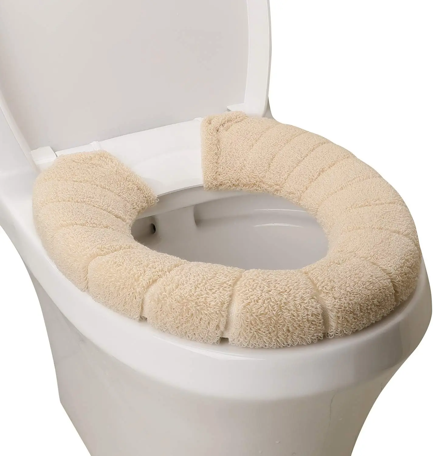 Toilet Seat Cover,Bathroom Soft Thicker Warmer with Snaps Fixed Stretchable Washable Fiber Cloth Toilet Seat Covers Pads Easy Installation& Cleaning (beige)
Toilet Seat Cover,Bathroom Soft Thicker Warmer with Snaps Fixed Stretchable Washable Fiber Cloth Toilet Seat Covers Pads Easy Installation& Cleaning (beige)