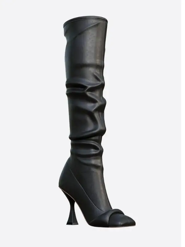 Knee High Design Sqaure Toe Lady Leather Boots Fashion Stiletto High Heel New Sexy Boots Women Shoes Dress Casual Gladiator
Knee High Design Sqaure Toe Lady Leather Boots Fashion Stiletto High Heel New Sexy Boots Women Shoes Dress Casual Gladiator