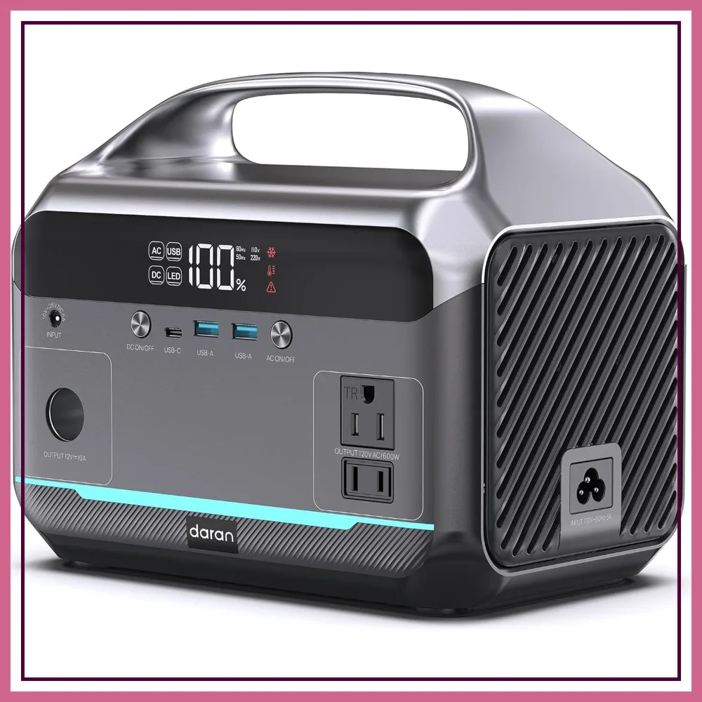 1200W Surge Portable Power Station, 288Wh LiFePO4 Solar Generator, 600W AC Outlet, PD 100W Fast Charging for Camping & Home Emergency
1200W Surge Portable Power Station, 288Wh LiFePO4 Solar Generator, 600W AC Outlet, PD 100W Fast Charging for Camping & Home Emergency