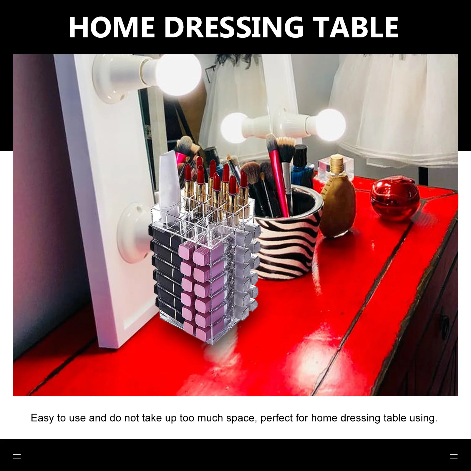 1Pcs Long-Lasting Acrylic 64-Hole Rotating Lipstick Holder Beautiful and Useful for Home Dressing Table Acrylic Lipstick Rack
1Pcs Long-Lasting Acrylic 64-Hole Rotating Lipstick Holder Beautiful and Useful for Home Dressing Table Acrylic Lipstick Rack