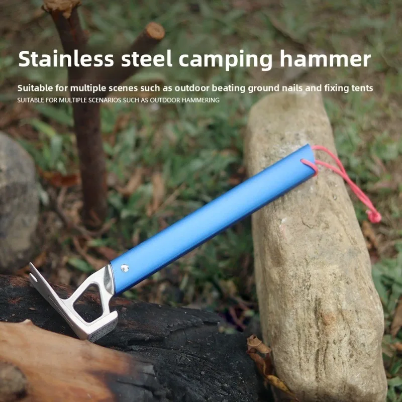 1PCS Lightweight Aluminum Handle Stainless Steel Camping Hammer for Tent Stakes, Outdoor Survival Gear, Portable Mallet
1PCS Lightweight Aluminum Handle Stainless Steel Camping Hammer for Tent Stakes, Outdoor Survival Gear, Portable Mallet