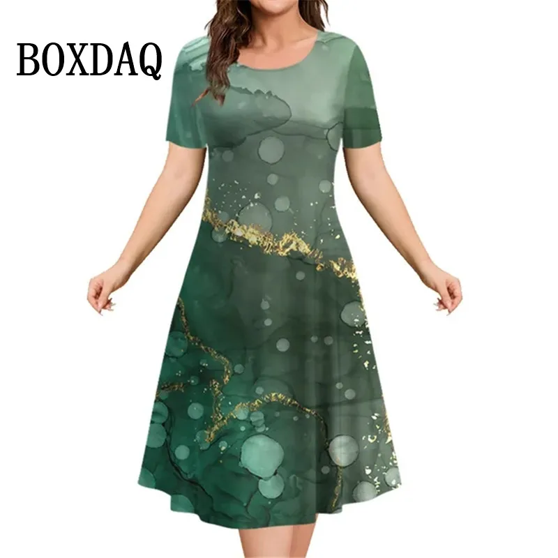 2023 Summer Marble Print Dress Women Elegant O-Neck Short Sleeve Mini Party Dress Ladies Casual Loose Plus Size Dresses Vestidos
2023 Summer Marble Print Dress Women Elegant O-Neck Short Sleeve Mini Party Dress Ladies Casual Loose Plus Size Dresses Vestidos