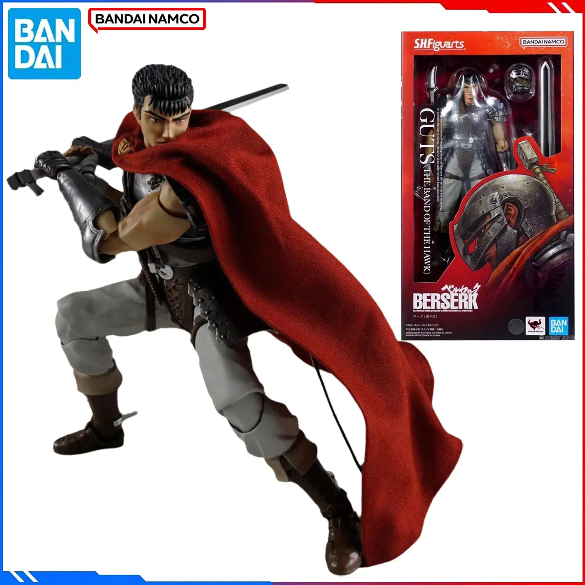 Подлинная оригинальная фигурка Bandai Berserk, наборы моделей SHF, аниме-фигурки Guts The Band of The Hawk, экшн-модель, рождественские игрушки, подарок
Подлинная оригинальная фигурка Bandai Berserk, наборы моделей SHF, аниме-фигурки Guts The Band of The Hawk, экшн-модель, рождественские игрушки, подарок