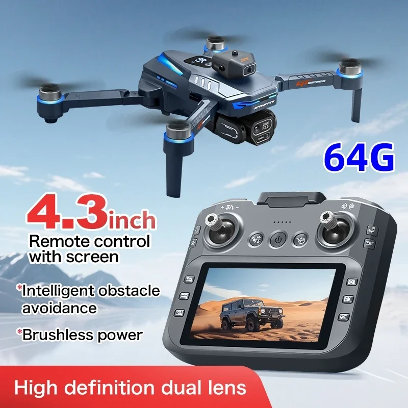 New GT8 Max Drone 4K ESC Professional WIFI FPV Dron Obstacle Avoidance Brushless Four-Axis Folding RC Quadcopter
New GT8 Max Drone 4K ESC Professional WIFI FPV Dron Obstacle Avoidance Brushless Four-Axis Folding RC Quadcopter