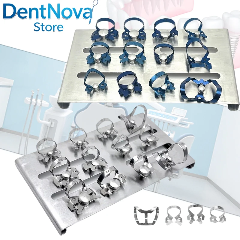 12Pcs Dental Rubber Dam Clamps Kit Endodontic Restorative Stainless Steel Barrier Clip Frame Holder Dentistry
12Pcs Dental Rubber Dam Clamps Kit Endodontic Restorative Stainless Steel Barrier Clip Frame Holder Dentistry