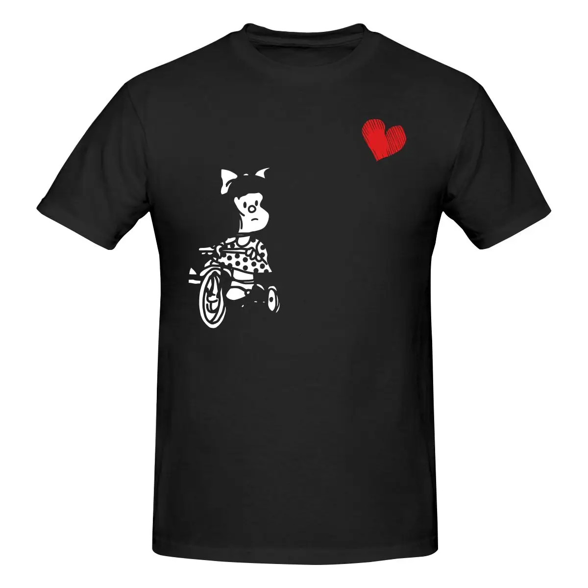 Funny Love On A Bicycle Essential MAFALDA Men's Printed T-Shirt Unisex T shirtBoys
Funny Love On A Bicycle Essential MAFALDA Men's Printed T-Shirt Unisex T shirtBoys