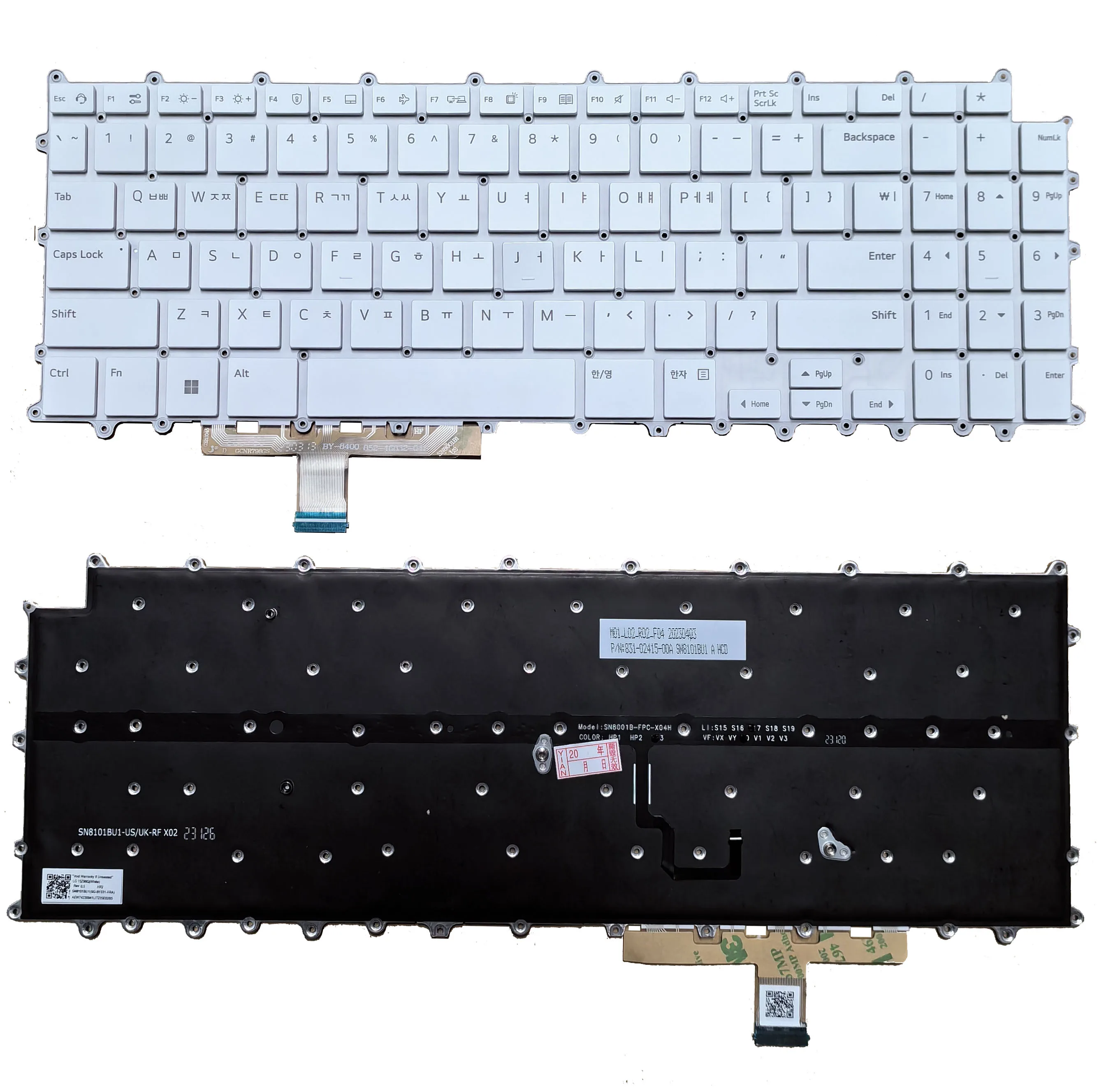 New Korean For LG 15Z90Q 15Z90Q-P 15Z90Q-G 15Z90Q-H Laptop Keyboard White With Backlit Light
New Korean For LG 15Z90Q 15Z90Q-P 15Z90Q-G 15Z90Q-H Laptop Keyboard White With Backlit Light