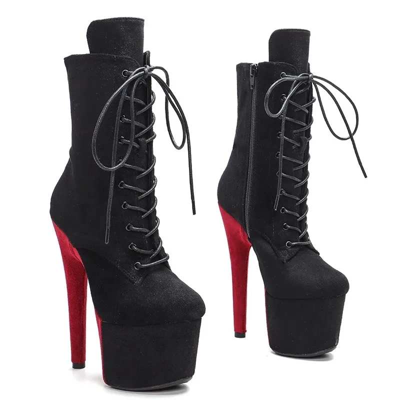 New Fashion Women 17CM/7inches Suede Upper Plating Platform Sexy High Heels Boots Pole Dance Shoes 140
New Fashion Women 17CM/7inches Suede Upper Plating Platform Sexy High Heels Boots Pole Dance Shoes 140
