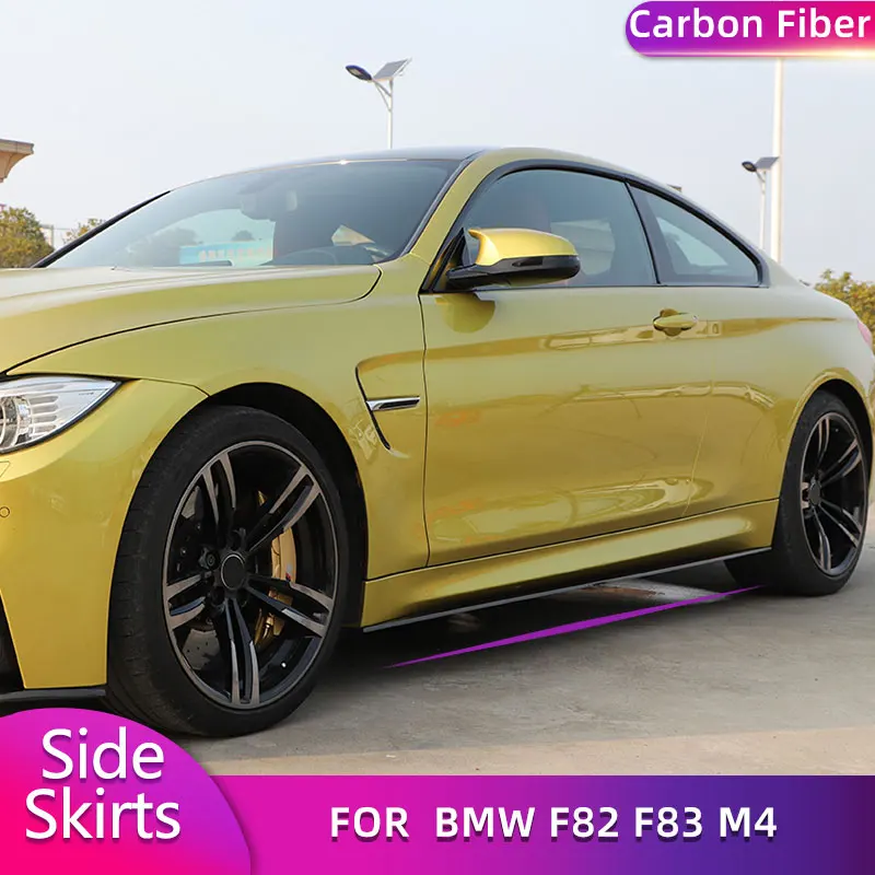Carbon Fiber Side Skirts Extensions for BMW F82 F83 M4 Coupe Convertible 2014-2017 Car Side Door Bumper Apron Lip Body Kit FRP
Carbon Fiber Side Skirts Extensions for BMW F82 F83 M4 Coupe Convertible 2014-2017 Car Side Door Bumper Apron Lip Body Kit FRP