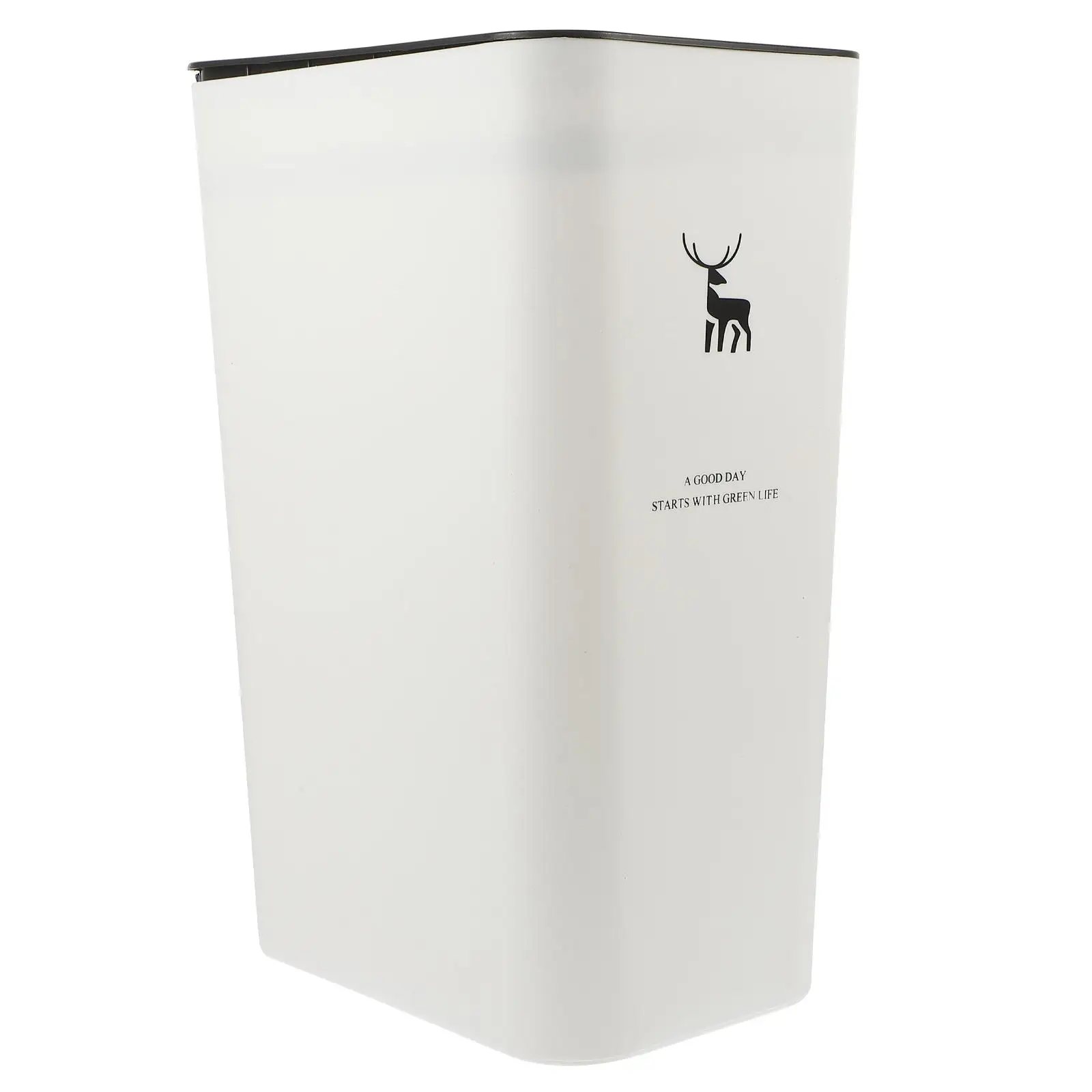 Push Trash Can 10L White Deer 22x15.5x33 Slim Kitchen Bathroom Waste Bucket Lid Odor Proof Reusable Garbage Household Office
Push Trash Can 10L White Deer 22x15.5x33 Slim Kitchen Bathroom Waste Bucket Lid Odor Proof Reusable Garbage Household Office