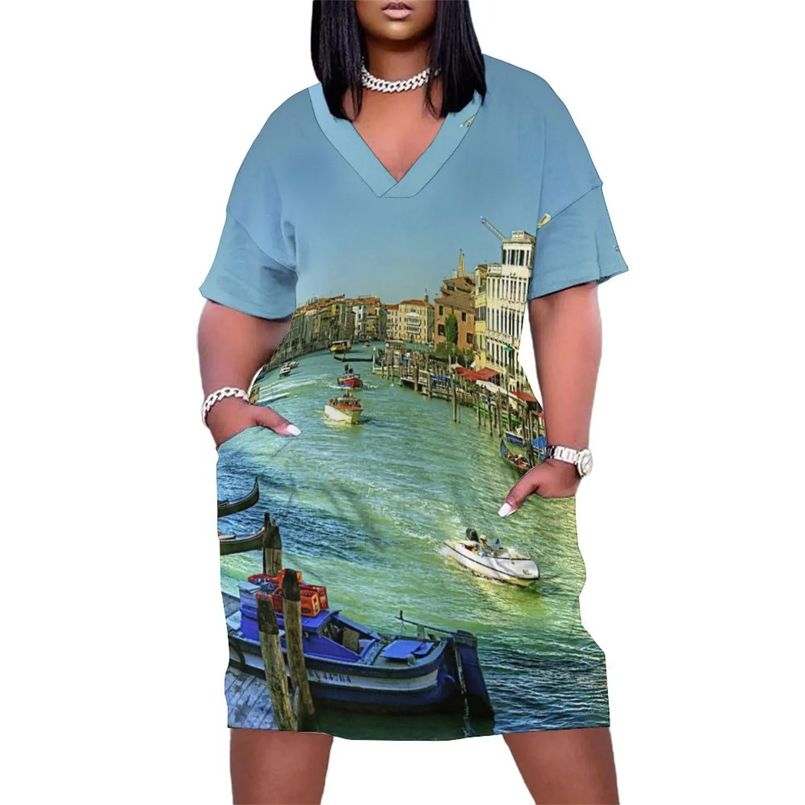 Life in Venice Loose Pocket Dress womens clothing Party dresses for women Elegant gowns
Life in Venice Loose Pocket Dress womens clothing Party dresses for women Elegant gowns