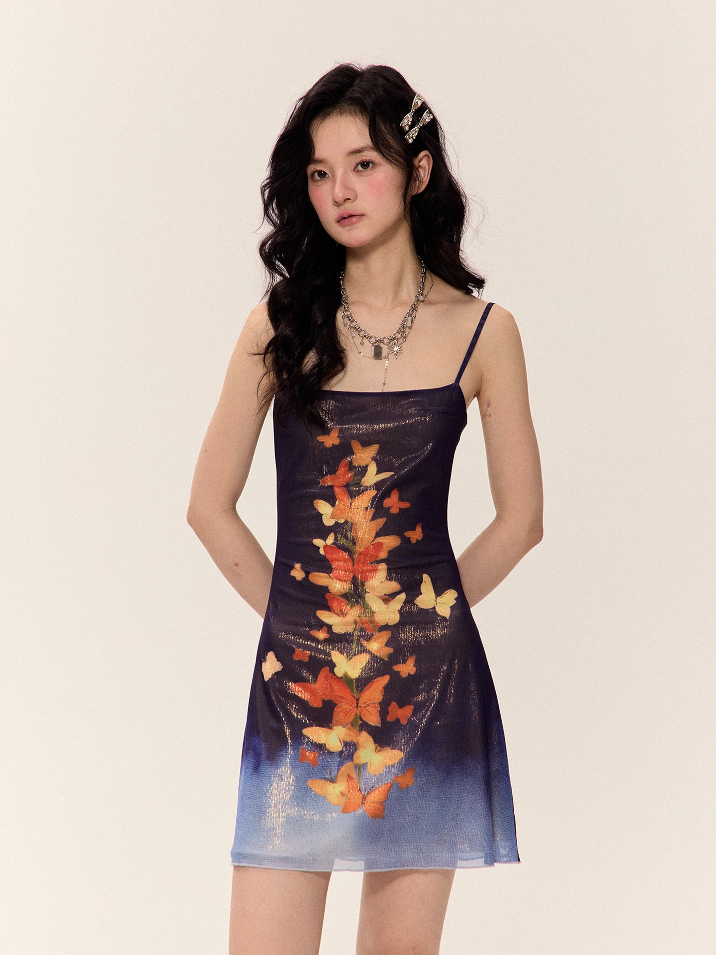 Sevening Night Shiny Gradient Tulle Dress Vintage Small Audience Design A-Line Skirt Sleeveless Slim Fit Polyester ...
Sevening Night Shiny Gradient Tulle Dress Vintage Small Audience Design A-Line Skirt Sleeveless Slim Fit Polyester ...