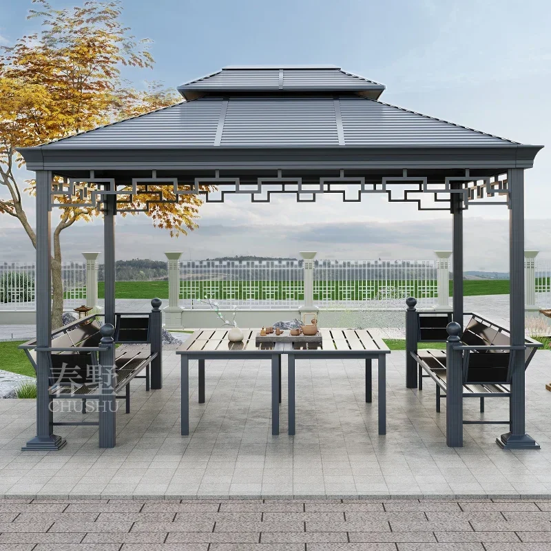 New Chinese-style outdoor pavilion aluminum alloy tent garden courtyard villa balcony roof outdoor mobile leisure pavilion
New Chinese-style outdoor pavilion aluminum alloy tent garden courtyard villa balcony roof outdoor mobile leisure pavilion